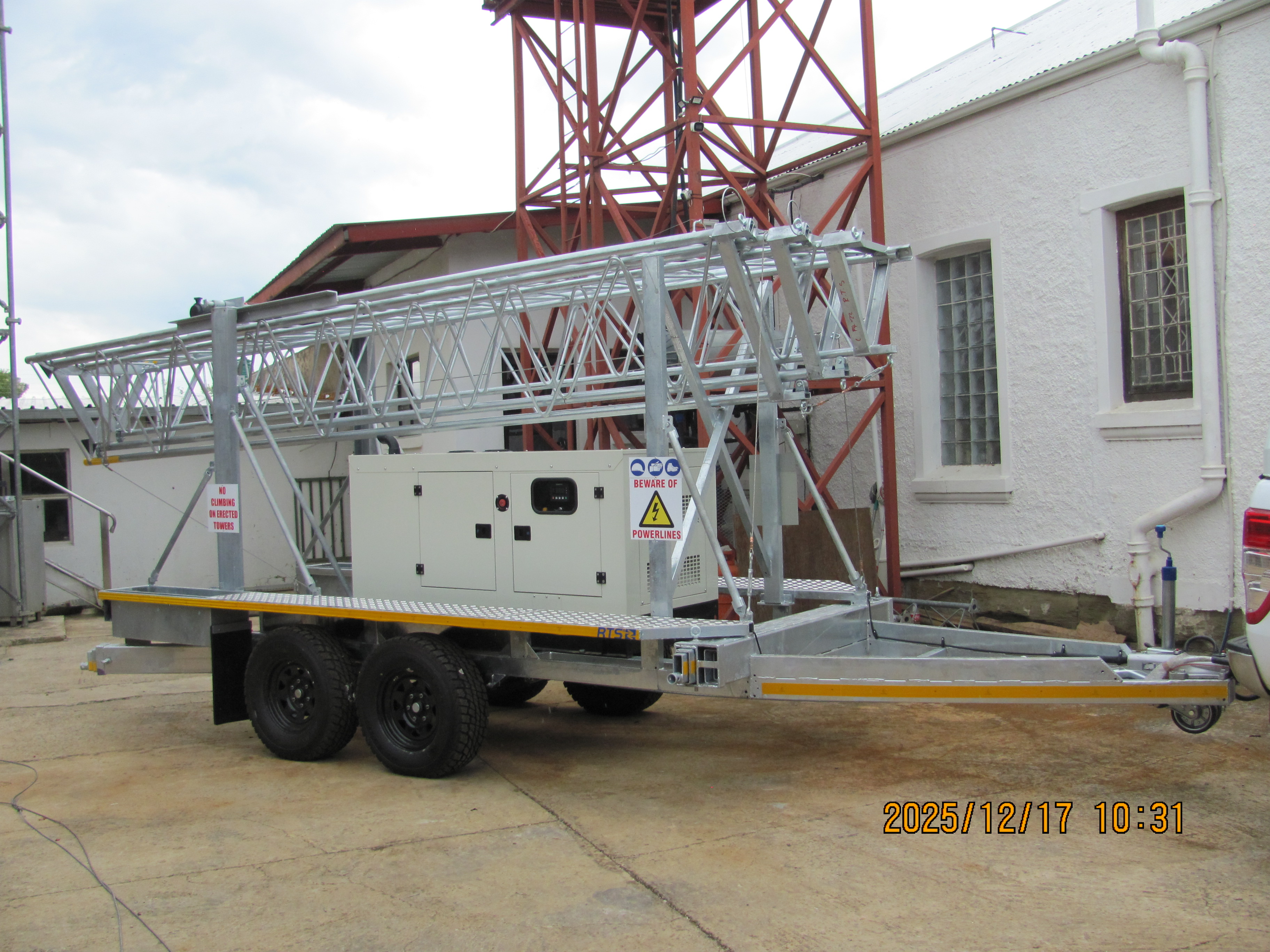 RTS Cell-On-Wheels mobile communication tower