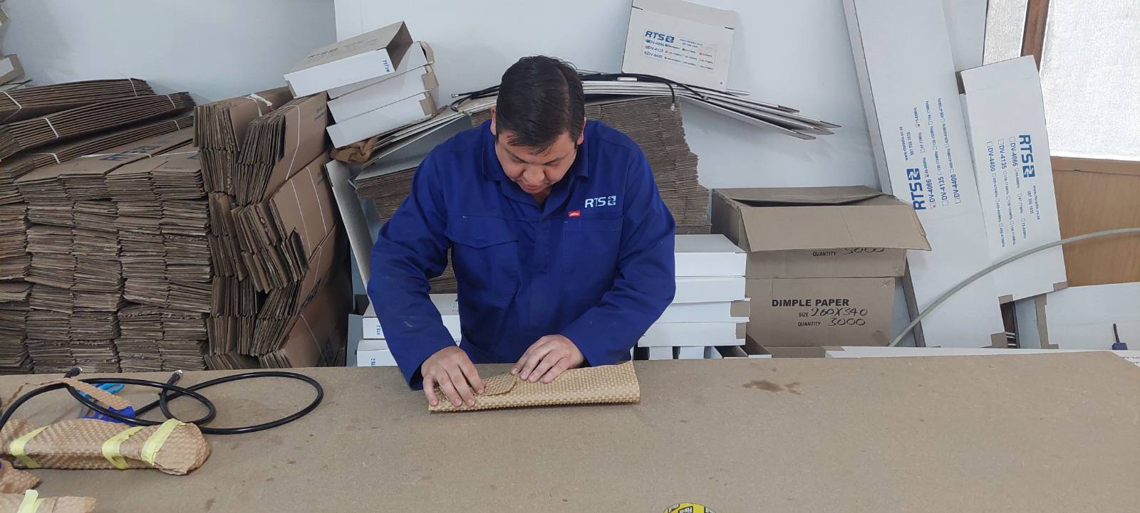 RTS antenna packing for delivery